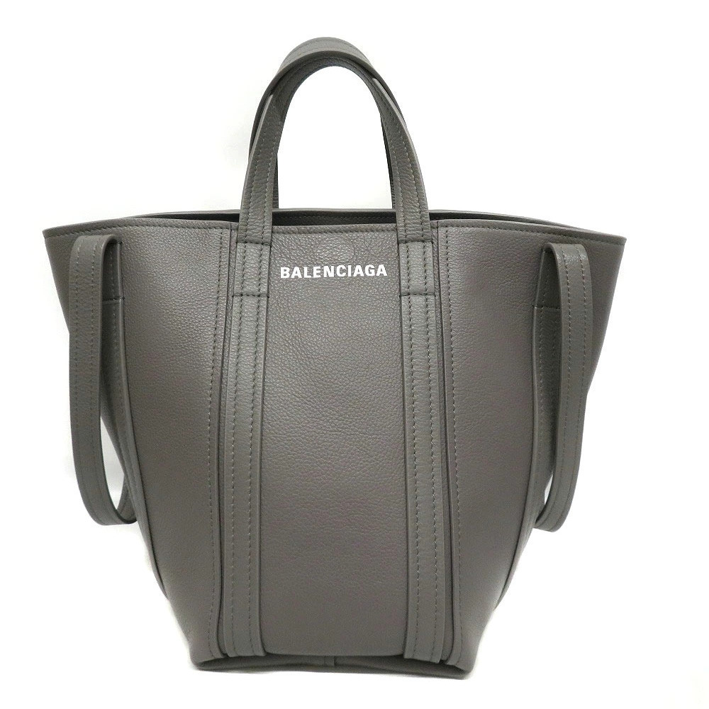 Balenciaga Tote Leather Gray Bag